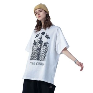 Leebol new fashion customizable Loose oversized Summer T-Shirts Cotton Girls Casual style