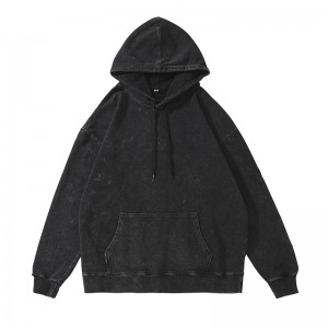 Vintage Oversized Hoodies for Women Pullover Plain Cotton Hoodie Drop Shoulder