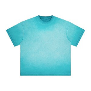 Retro washed high-quality cotton t-shirt – Customizable luxurious men’s t-shirt – Stone washed t-shirt