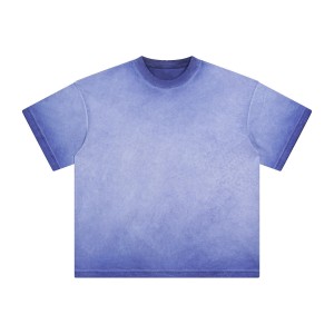 Retro washed high-quality cotton t-shirt – Customizable luxurious men’s t-shirt – Stone washed t-shirt