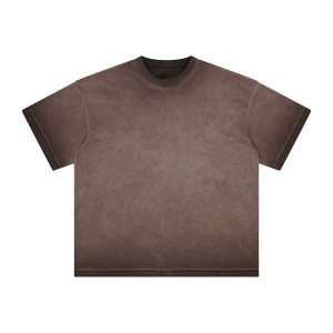 Retro washed high-quality cotton t-shirt – Customizable luxurious men’s t-shirt – Stone washed t-shirt