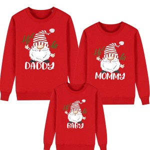 Family Matching Outfits Christmas Sweatshirt Jersey Kids Winter Jumper Plus Size Long Sleeve Pullovers Pajamas