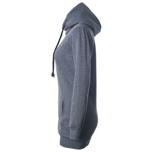 Custom  long Hoody Gray Casual Sweatshirts Long Sleeve Pullover  Women Hoodies