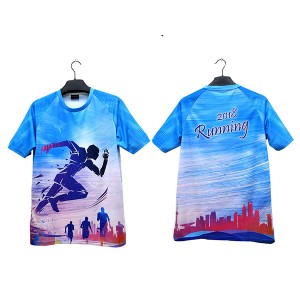 Polyester Sport Event Running Quick Dry short sleeve T shirts