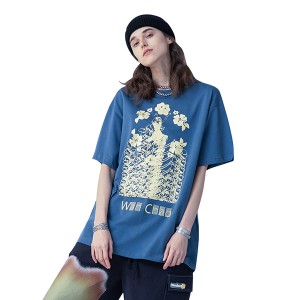 Leebol new fashion customizable Loose oversized Summer T-Shirts Cotton Girls Casual style