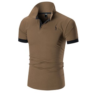 embroidory Summer Short Sleeve Adult Wholesale customizable High Quality Men Polo T-shirt