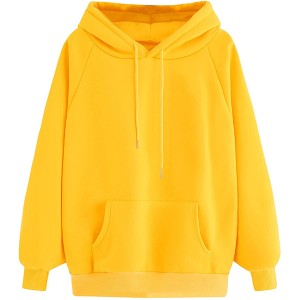 casual loose fit plain hoodies  Soild Color woman Customizable loose fit plain hoodies