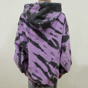 online men’s oversized hoodie streetwear front print tie dyed pullover hoodie