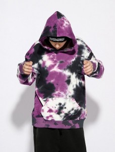 Wholesale tie dye high quality men’s custom winter hoodies sweatshirts mens hoodie set