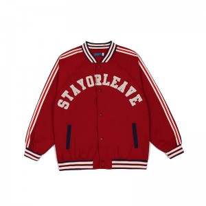 Wholesale Autumn New Coat Custom Embroidery Men’s and Women’s Campus Students Casual Baseball Jackets