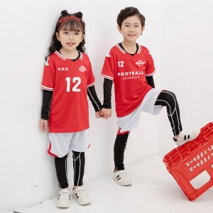 Spring autumn Kids Football Jersey Personalized Custom Boys Soccer Jersey Set Fast Dry Soccer Uniform Breathable Football Uniform For Children