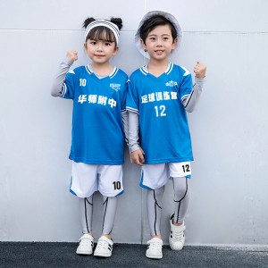 Spring autumn Kids Football Jersey Personalized Custom Boys Soccer Jersey Set Fast Dry Soccer Uniform Breathable Football Uniform For Children