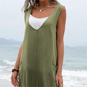 Women’s Summer Casual Loose Tank Long Pants Jumpsuit Romper